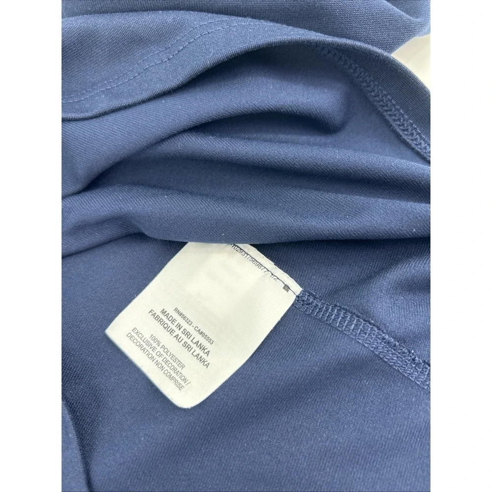 Nike Dri-FIT Womens Navy Blue Quarter Zip Pullover Thumbholes‎ 926270-419 Size S